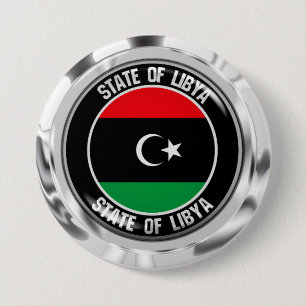 Libya Round Emblem 7.5 Cm Round Badge