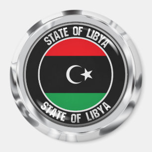 Libya Round Emblem Magnet