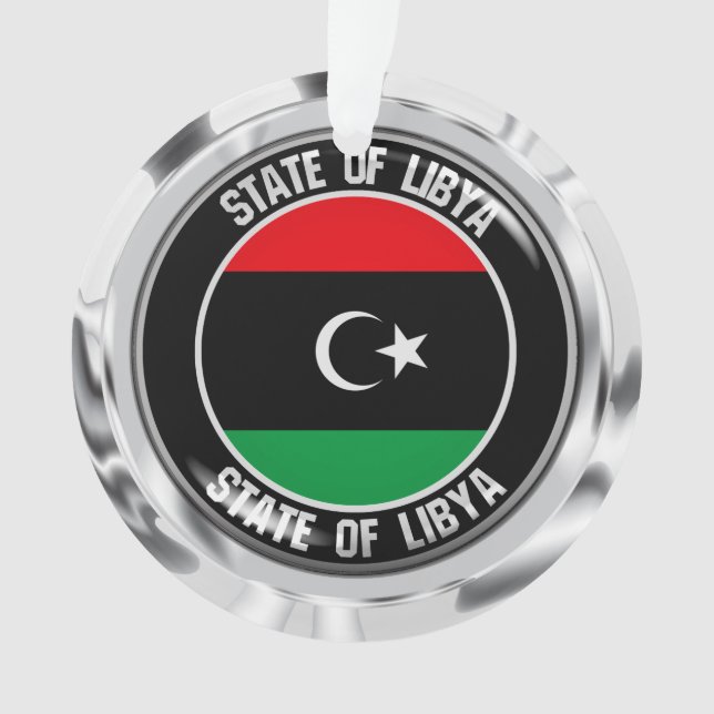 Libya Round Emblem Ornament (Front)