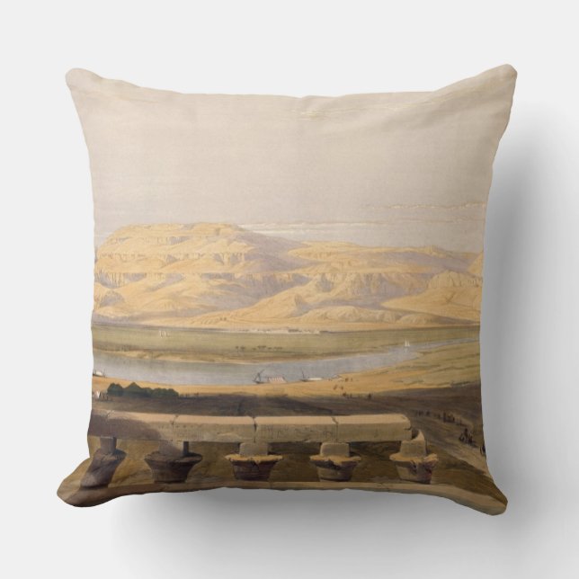 Libyan Chain of Mountains from the Temple of Luxor Cushion (Front)