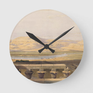 Libyan Chain of Mountains from the Temple of Luxor Round Clock