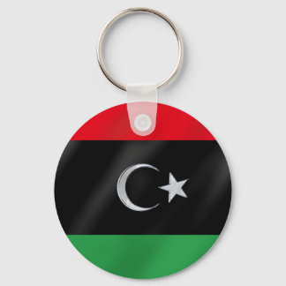 Libyan Independence flag - Free Libya protest flag Key Ring