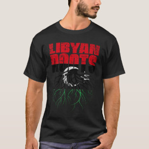 Libyan Roots Libya Heritage Flag T-Shirt