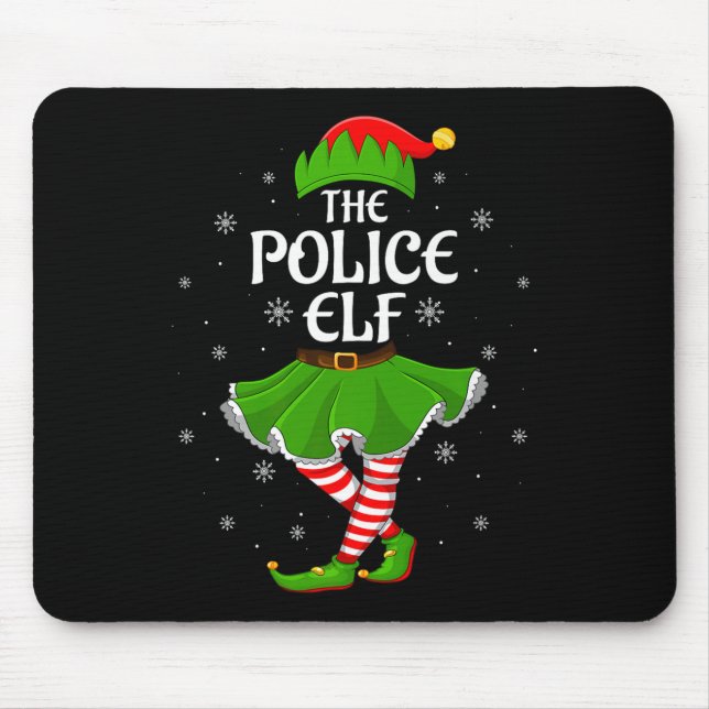 Lice Elf Christmas Family Girls Women Elf Squad Xm Mouse Pad (Front)