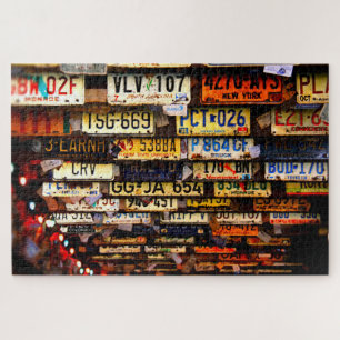License Plate Collection Jigsaw Puzzle