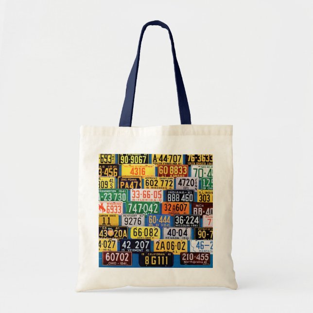 License Plates by H. Wilson Smith Tote Bag (Front)