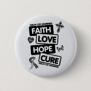 License Plates...Tarlov Cyst 6 Cm Round Badge