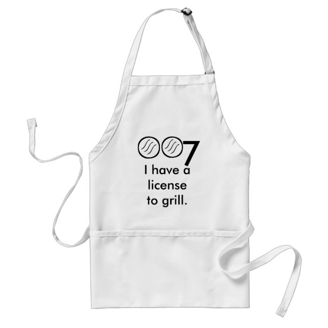 License to Grill BBQ Apron (Front)