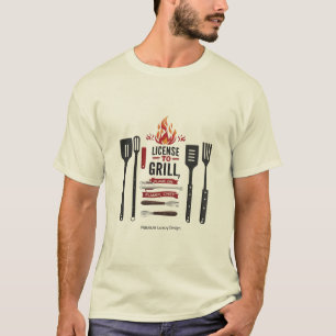 License to Grill – Flame On, Chef Edition T-Shirt