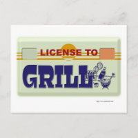 License to Grill Fun BBQ Style Slogan