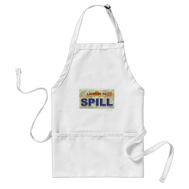 License To Spill Standard Apron (Front)