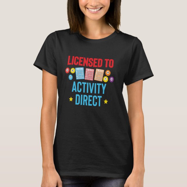 Licensed Activity Director Activity Planner T-Shirt (Front)