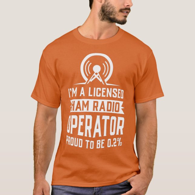 Licensed Ham Radio Operator Premium T-Shirt (Front)