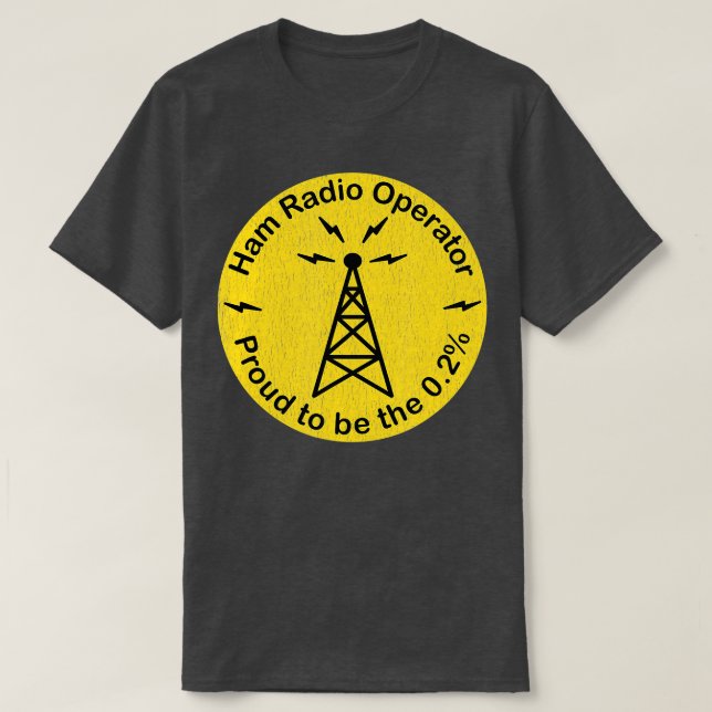 Licensed Ham Radio Operator  T-Shirt (Design Front)