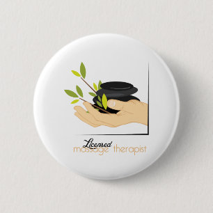 Licensed Massage Therapist 6 Cm Round Badge