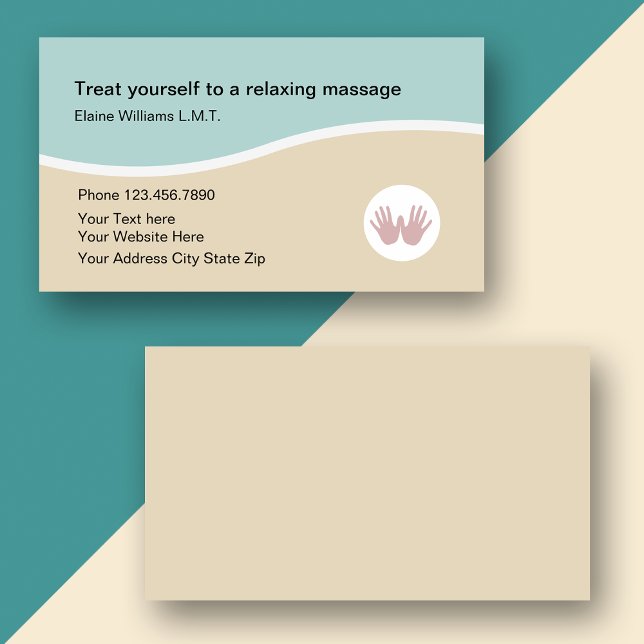 Licensed Massage Therapist Design Business Card (Creator Uploaded)