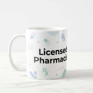 Licensed Pharmacist Personalized Mug Modern ID B