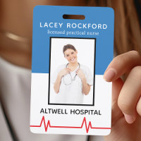 Licensed Practical Nurse LPN Blue Medical Photo