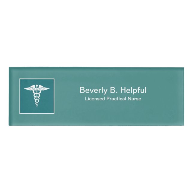 Licensed Practical Nurse Medical Name Tag (Front)