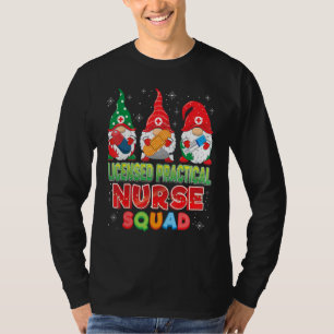 Licensed Practical Nurse Squad Christmas Gnomes Ug T-Shirt