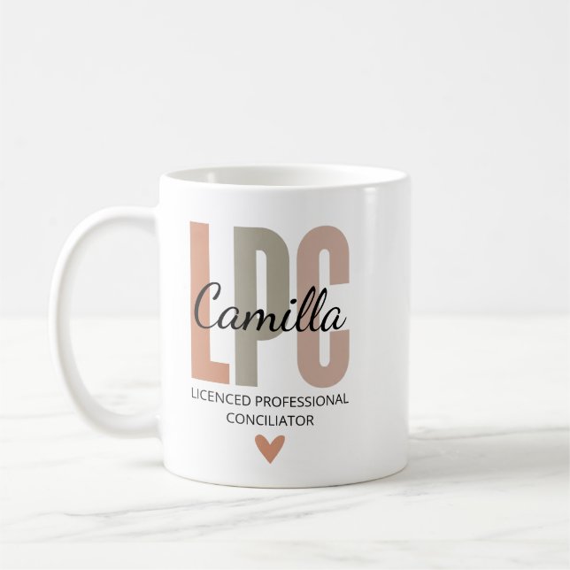 Licensed Professional Counselor Gifts, LPC Therapi Coffee Mug (Left)