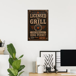 Licensed to Grill Poster