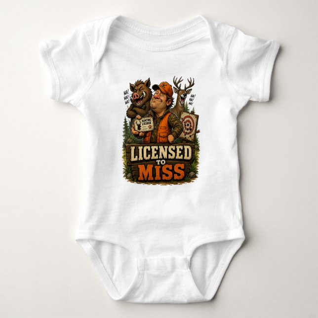 Licensed To Miss Baby Bodysuit (Front)