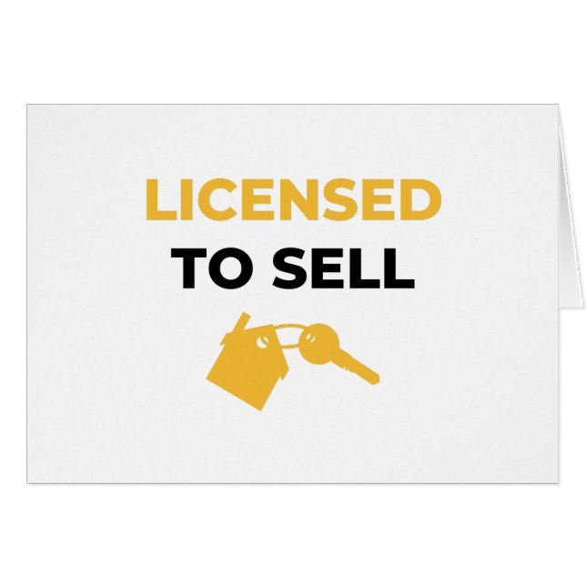 Licensed To Sell 2 (Front Horizontal)