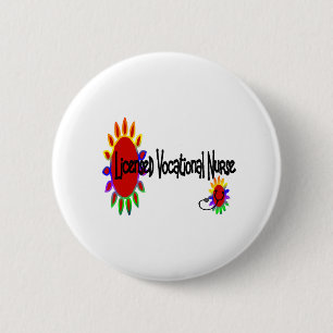 Licensed VOCATIONAL nurse 6 Cm Round Badge