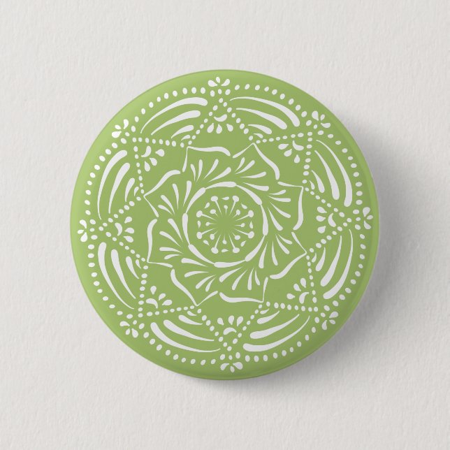 Lichen Mandala 6 Cm Round Badge (Front)