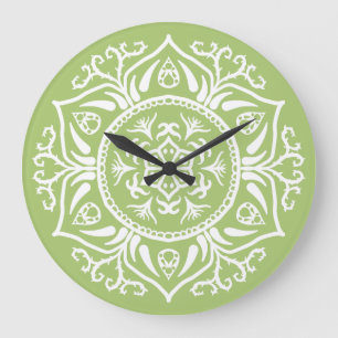 Lichen Mandala Large Clock