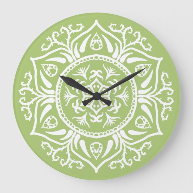 Lichen Mandala Large Clock (Front)