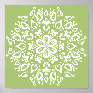 Lichen Mandala Poster