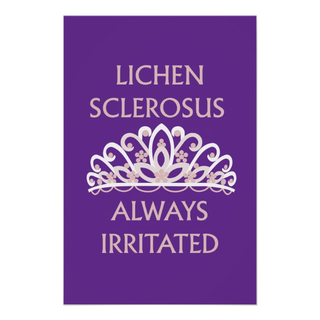 Lichen Sclerosus Awareness "Always Irritated" Poster (Front)