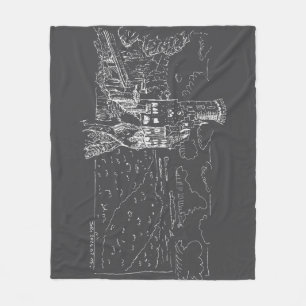 Lichtenstein Castle Fleece Blanket