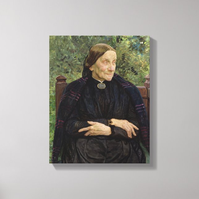 Lichtwark's Mother, 1908 Canvas Print (Front)