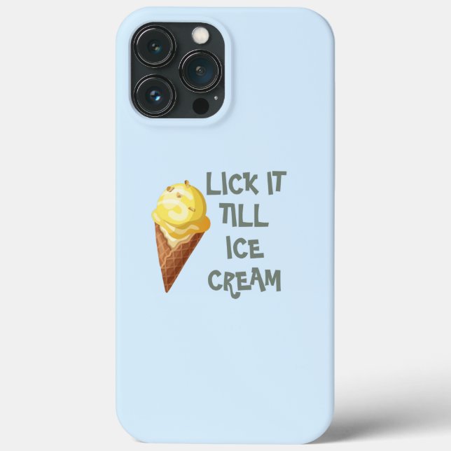 Lick It Till Ice Cream 9 Pastel Colour iPhone Case (Back)
