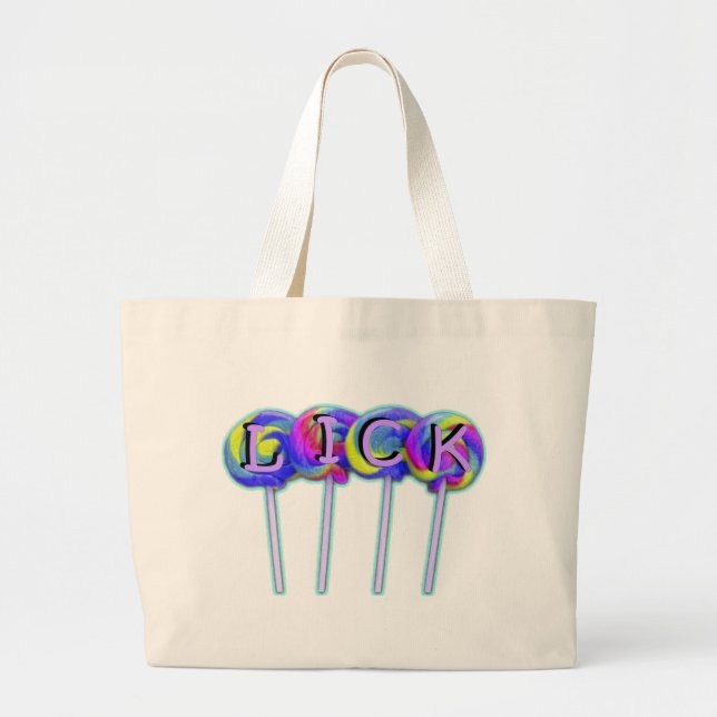 Lick Large Tote Bag (Front)