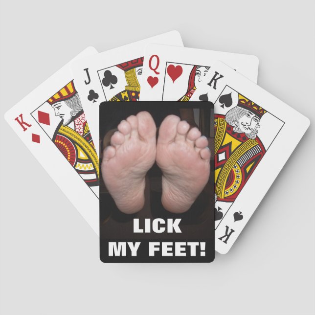 LICK MY FEET PLAYING CARDS (Back)