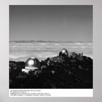Lick Observatory at Mount Hamilton by Ansel Adams Poster