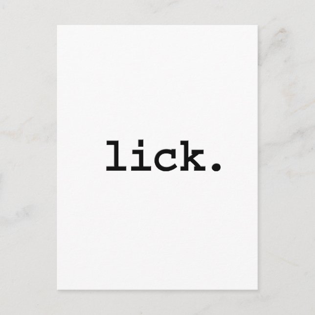 lick. postcard (Front)