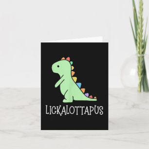 Lickalottapus Funny Lesbian Lgbtq Pride, Funny Hum Card