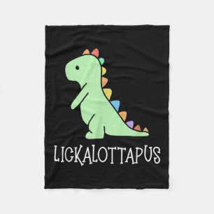 Lickalottapus Funny Lesbian Lgbtq Pride, Funny Hum Fleece Blanket