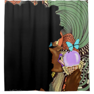 Licked REMIX Shower Curtain