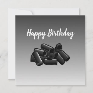 Licorice Flat Greeting Birthday Card