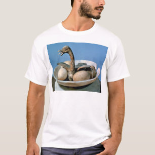 Lid of an alabaster jar decorated with a bird T-Shirt