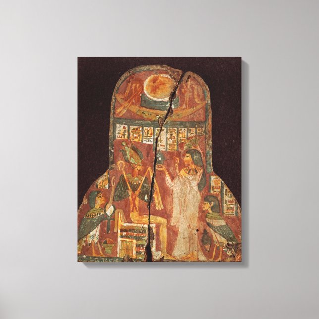 Lid of the coffin of the singer, Toarnemiherti, sh Canvas Print (Front)