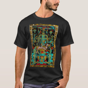 Lid Of The Great Tomb Of Pakal - Palenque Astronau T-Shirt