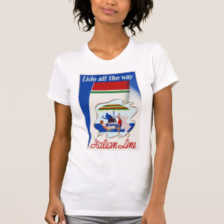 Lido All The Way ~ Italian Line T-Shirt