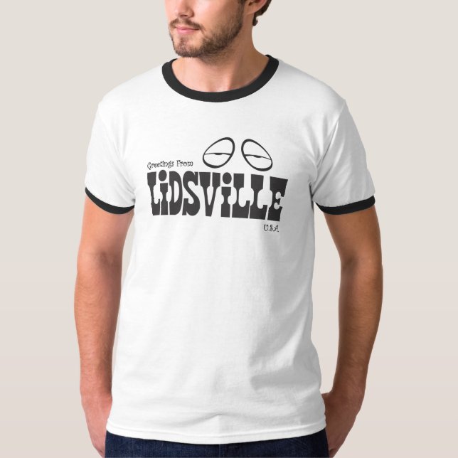 Lidsville logo Black T-Shirt (Front)